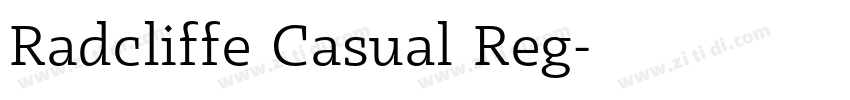 Radcliffe Casual Reg字体转换 Radcliffe Casual Reg字体转换